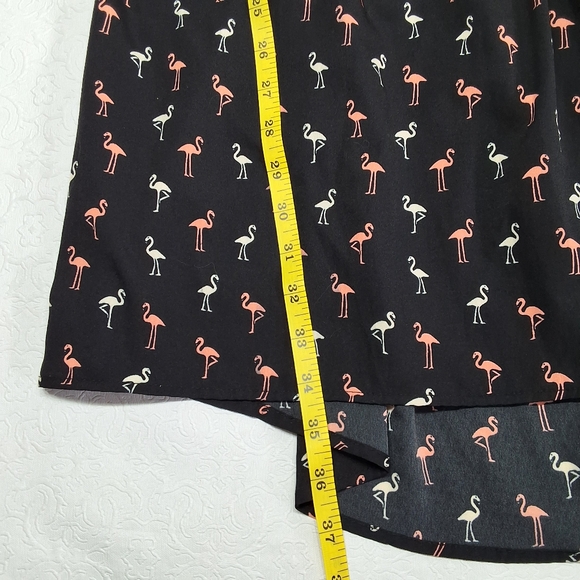 Roxy Sleeveless Flamingo Print Mini Dress Size M - Picture 7 of 9